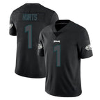 Johmsee P.Eagles #1 Jalen Hurts Player Limited Black Impact Home Game Stitched Jerseys