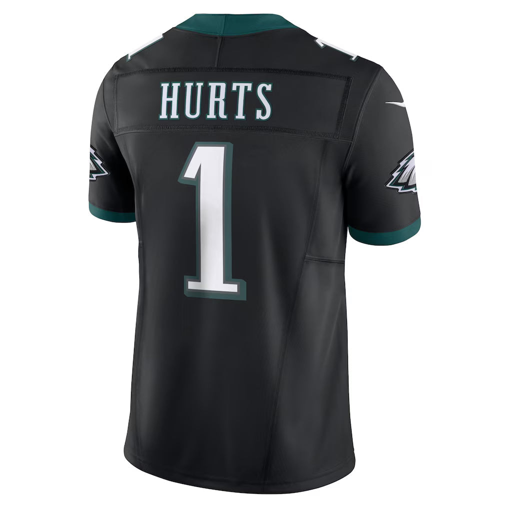 Johmsee P.Eagles #1 Jalen Hurts Player Limited Black Vapor F.U.S.E. Stitched Jerseys