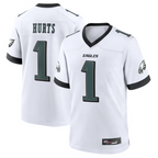 Johmsee P.Eagles #1 Jalen Hurts Player White Game Stitched Jerseys
