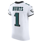 Johmsee P.Eagles #1 Jalen Hurts White Vapor F.U.S.E. Elite Stitched Jerseys