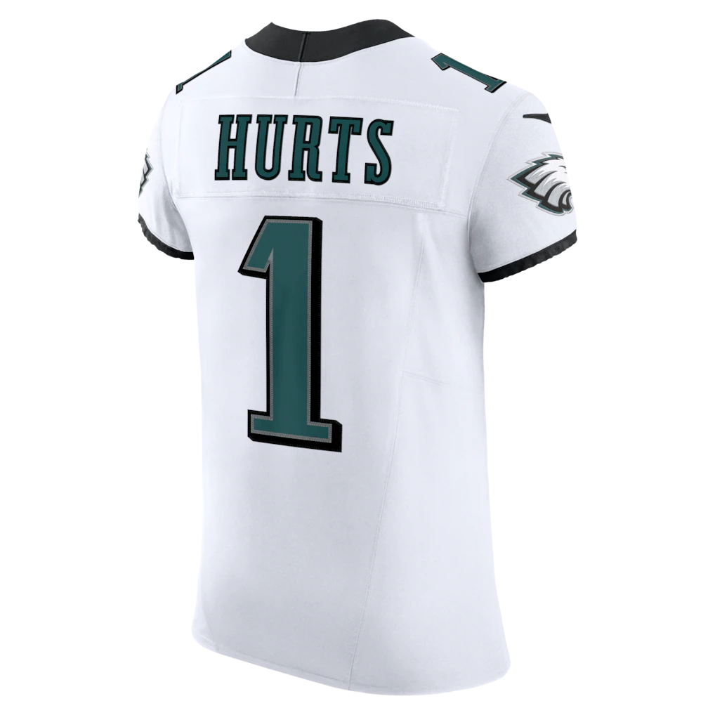 Johmsee P.Eagles #1 Jalen Hurts White Vapor F.U.S.E. Elite Stitched Jerseys