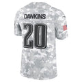 Johmsee P.Eagles #20 Brian Dawkins Arctic Camo 2024 Salute to Service Retired Player Limited Stitched Jerseys
