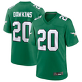 Johmsee P.Eagles #20 Brian Dawkins Green Alternate Retired Player Game Stitched American Stitched Jerseys