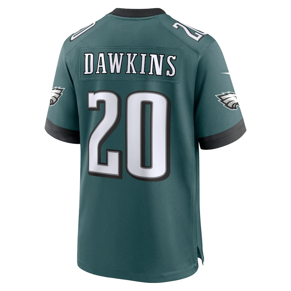 Johmsee P.Eagles #20 Brian Dawkins Midnight Green Team Retired Player Game Stitched Jerseys