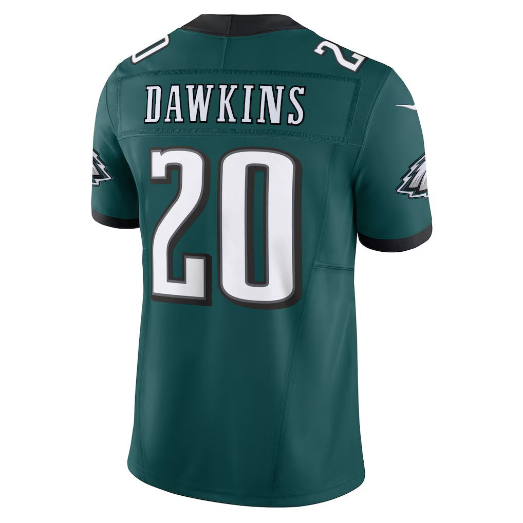Johmsee P.Eagles #20 Brian Dawkins Midnight Green Vapor F.U.S.E. Limited Stitched Jerseys