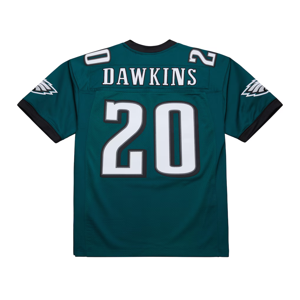 Johmsee P.Eagles #20 Brian Dawkins Mitchell & Ness Green 2007 Authentic Throwback Retired Player Stitched Puhic Jersey