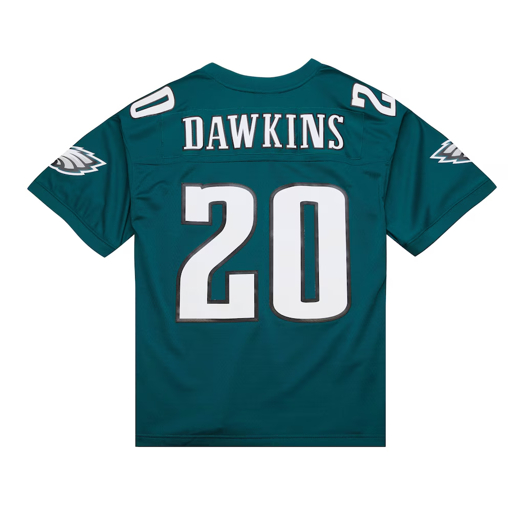 Johmsee P.Eagles #20 Brian Dawkins Mitchell & Ness Green Legacy Replica Jersey