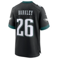 Johmsee P.Eagles #26 Saquon Barkley Black Alternate Game Jersey Stitched American Stitched Jersey