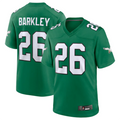 Johmsee P.Eagles #26 Saquon Barkley Green Alternate Game Stitched American Stitched Jerseys