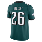 Johmsee P.Eagles #26 Saquon Barkley Midnight Green Team Vapor F.U.S.E. Stitched Limited Jerseys
