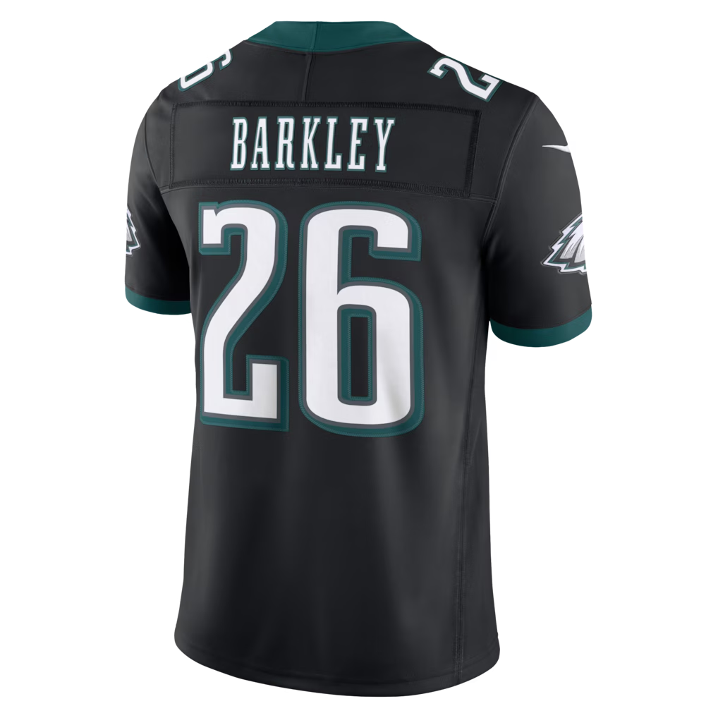Johmsee P.Eagles #26 Saquon Barkley Black Alternate Vapor F.U.S.E. Stitched Limited Jerseys