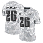 Johmsee P.Eagles #26 Saquon Barkley Player Arctic Camo Salute to Service Limited Game Stitched Jerseys