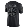 Johmsee P.Eagles #26 Saquon Barkley Player Black REFLECTIVE Limited Stitched Jerseys