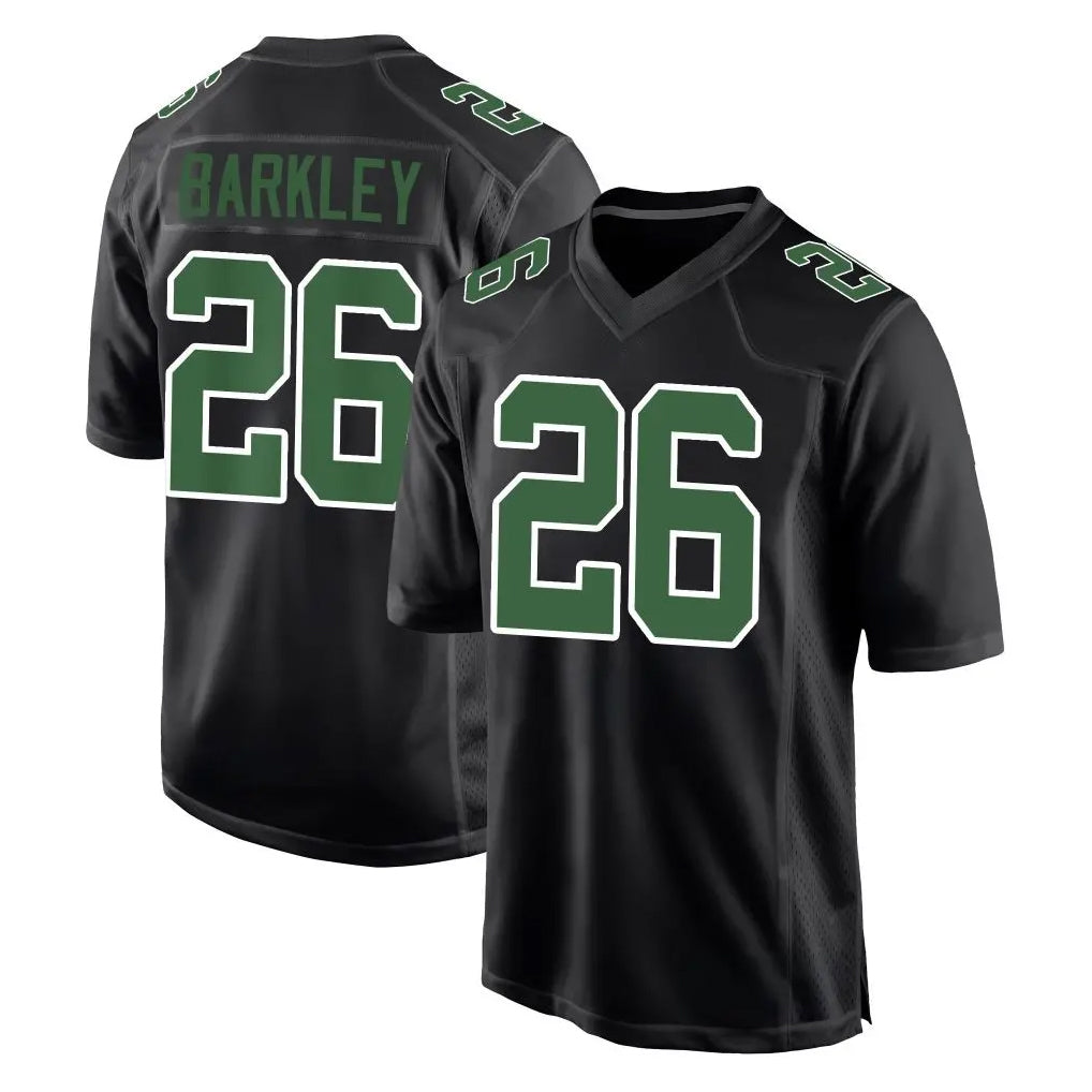 Johmsee P.Eagles #26 Saquon Barkley Player Carbon Green Fashion Home Game Stitched Jerseys
