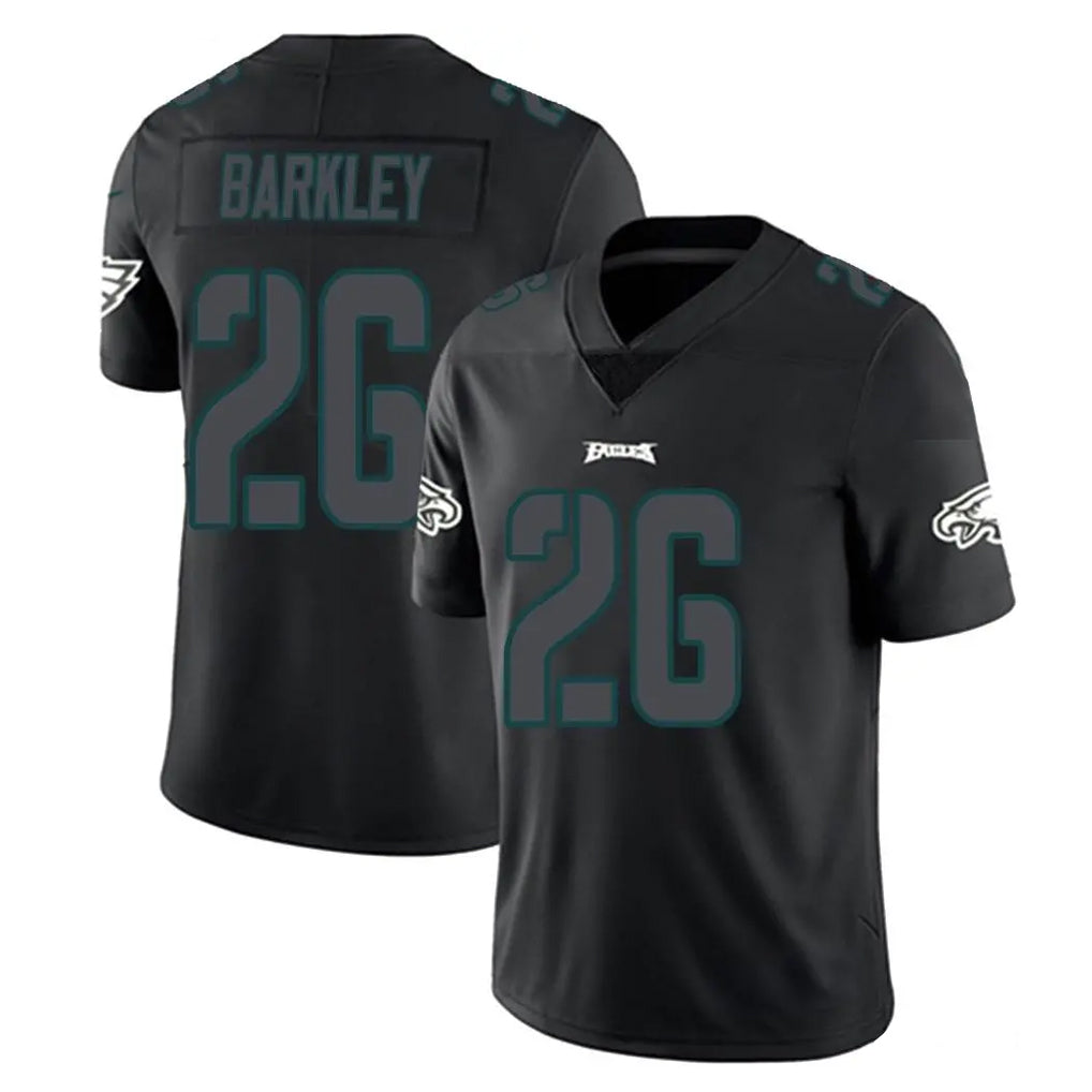 Johmsee P.Eagles #26 Saquon Barkley Player Limited Black Impact Home Game Stitched Jerseys