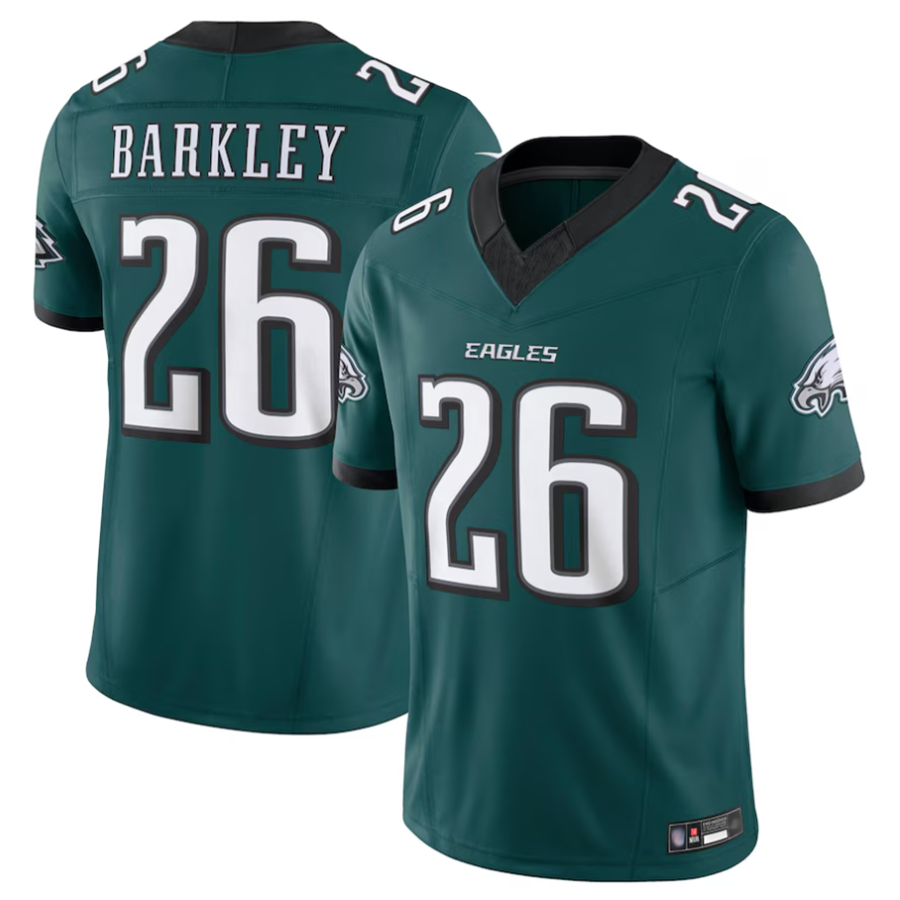 Johmsee P.Eagles #26 Saquon Barkley Player Midnight Green Vapor F.U.S.E. Limited Stitched Jerseys