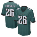 Johmsee P.Eagles #26 Saquon Barkley Player Team Color Green Home Game Stitched Jerseys