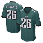 Johmsee P.Eagles #26 Saquon Barkley Player Team Color Green Home Game Stitched Jerseys
