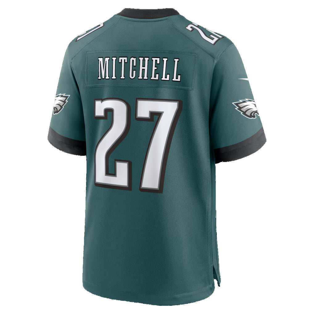 Johmsee P.Eagles #27 Quinyon Mitchell Midnight Green Team Game Stitched Jerseys