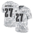 Johmsee P.Eagles #27 Quinyon Mitchell Player Arctic Camo Salute to Service Limited Game Stitched Jerseys