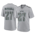 Johmsee P.Eagles #27 Quinyon Mitchell Player Gray Atmosphere Fashion Home Game Stitched Jerseys