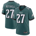 Johmsee P.Eagles #27 Quinyon Mitchell Player Midnight Green Replica Game Stitched Jerseys