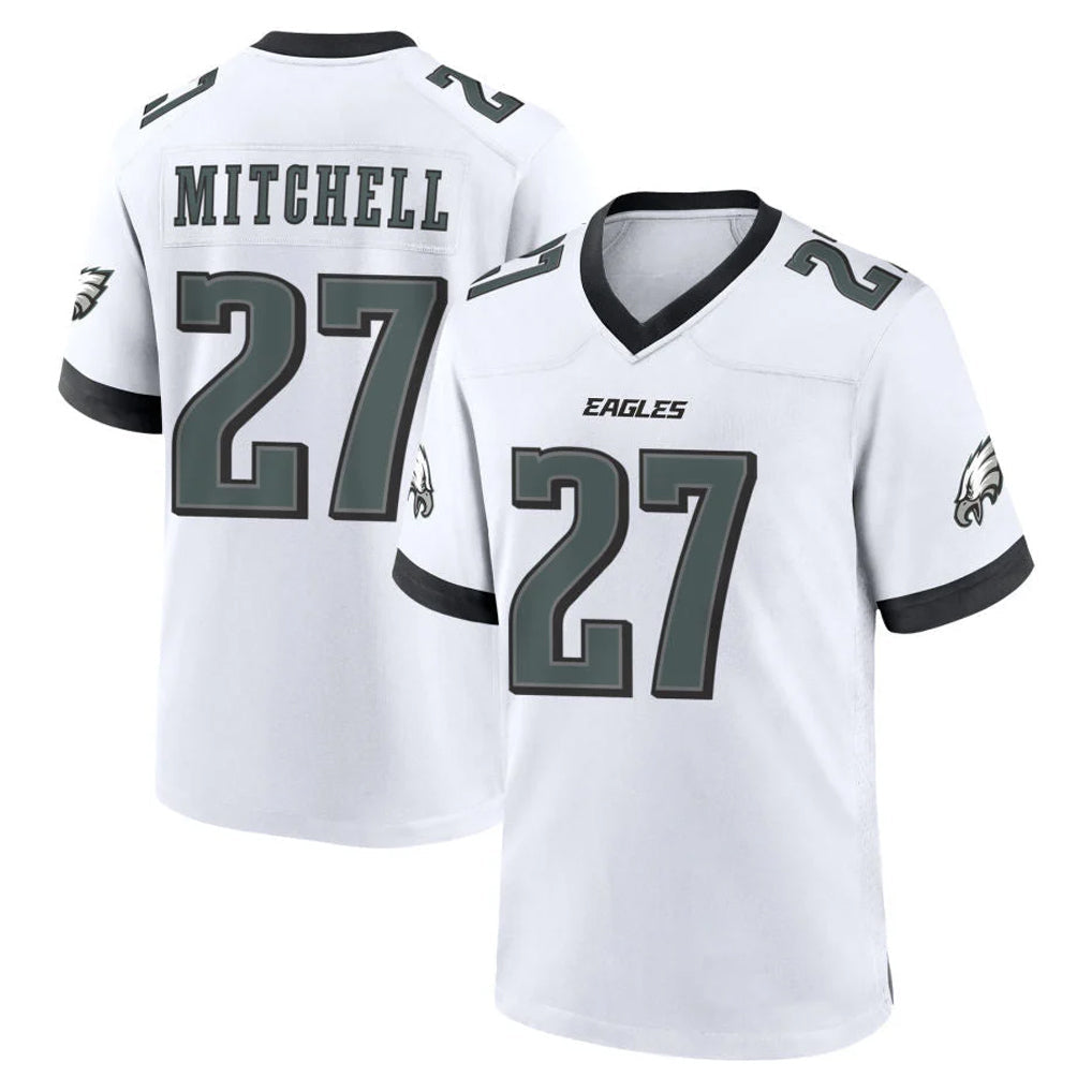 Johmsee P.Eagles #27 Quinyon Mitchell Player White Game Home Stitched Jerseys