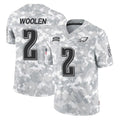 Johmsee P.Eagles #2 Riq Woolen Player Arctic Camo Salute to Service Limited Game Stitched Jerseys