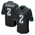 Johmsee P.Eagles #2 Riq Woolen Player Black Home Game Stitched Jerseys