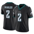 Johmsee P.Eagles #2 Riq Woolen Player Black Limited Vapor F.U.S.E. Home Game Stitched Jerseys