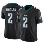 Johmsee P.Eagles #2 Riq Woolen Player Black Limited Vapor F.U.S.E. Home Game Stitched Jerseys