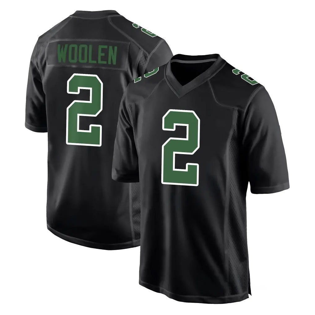 Johmsee P.Eagles #2 Riq Woolen Player Carbon Green Fashion Home Game Stitched Jerseys