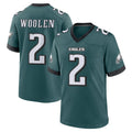 Johmsee P.Eagles #2 Riq Woolen Player Green Home Game Stitched Jerseys