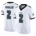 Johmsee P.Eagles #2 Riq Woolen Player White Limited Vapor F.U.S.E. Home Game Stitched Jerseys