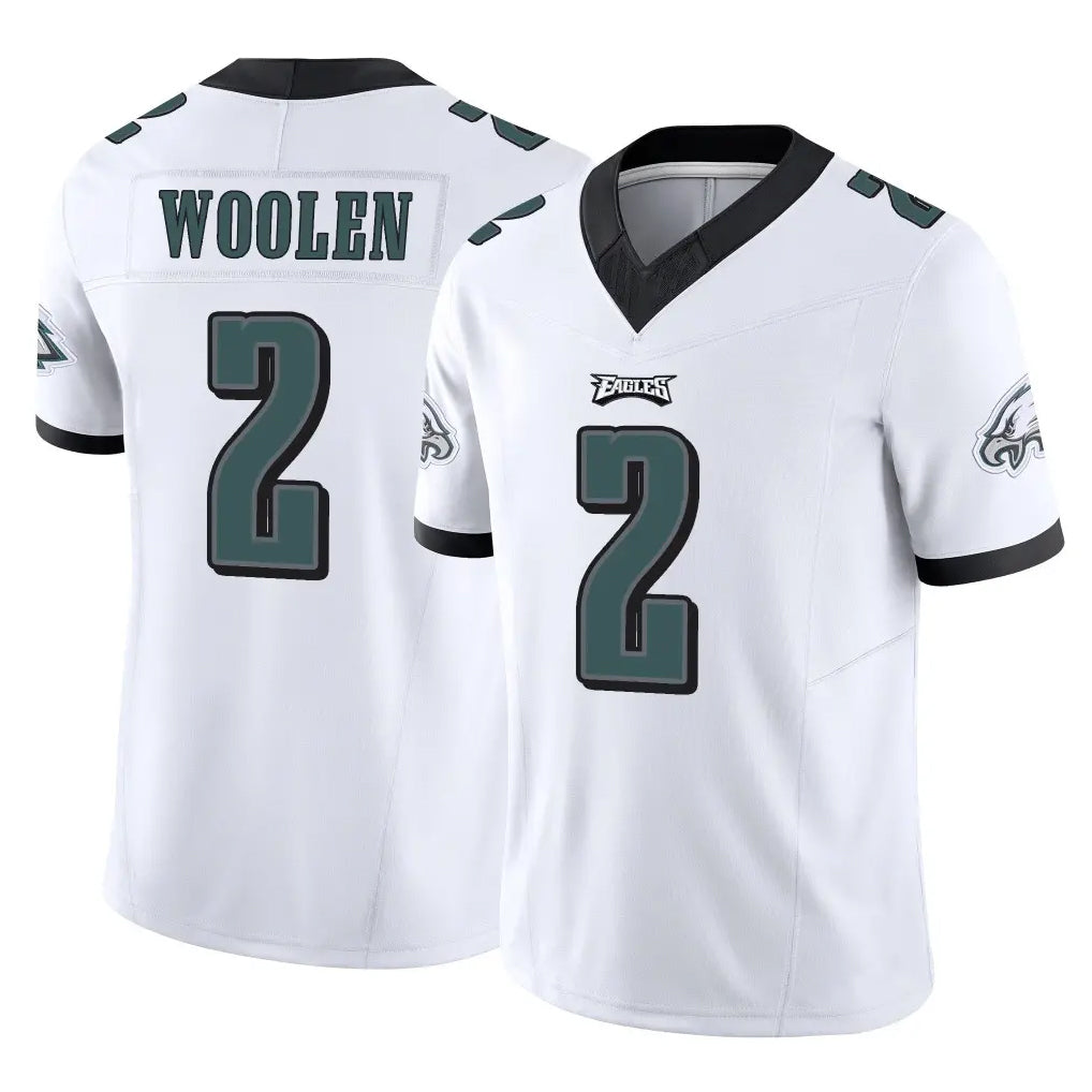 Johmsee P.Eagles #2 Riq Woolen Player White Limited Vapor F.U.S.E. Home Game Stitched Jerseys