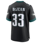 Johmsee P.Eagles #33 Cooper DeJean Black 2024 Draft Alternate Player Game Jersey Stitched American Stitched Jersey