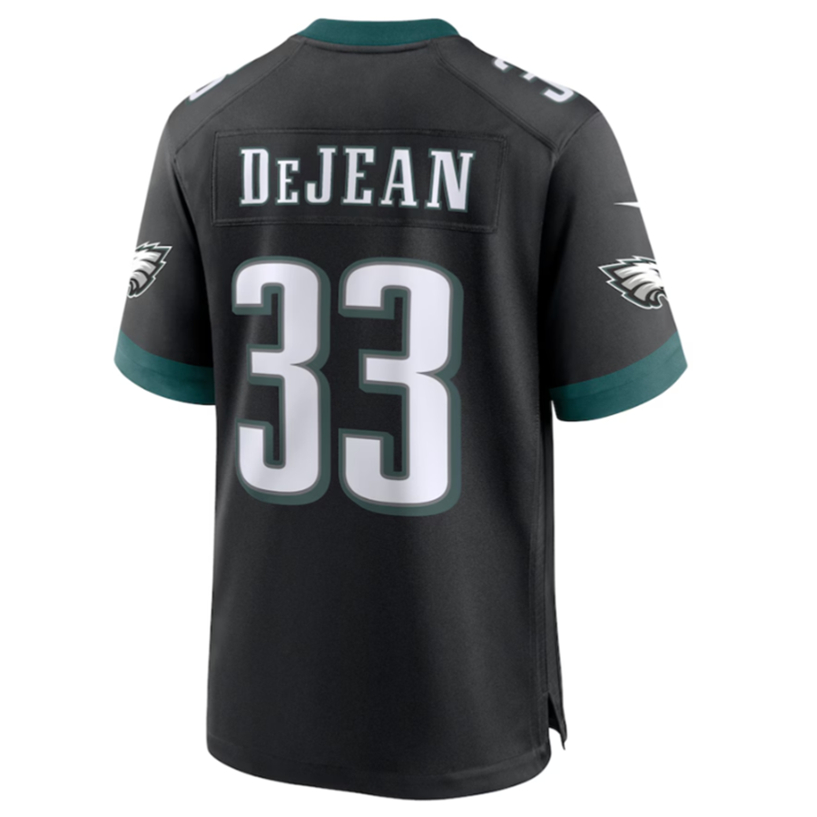 Johmsee P.Eagles #33 Cooper DeJean Black 2024 Draft Alternate Player Game Jersey Stitched American Stitched Jersey