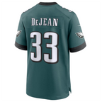 Johmsee P.Eagles #33 Cooper DeJean Green 2024 Draft Alternate Player Game Jersey Stitched American Stitched Jersey
