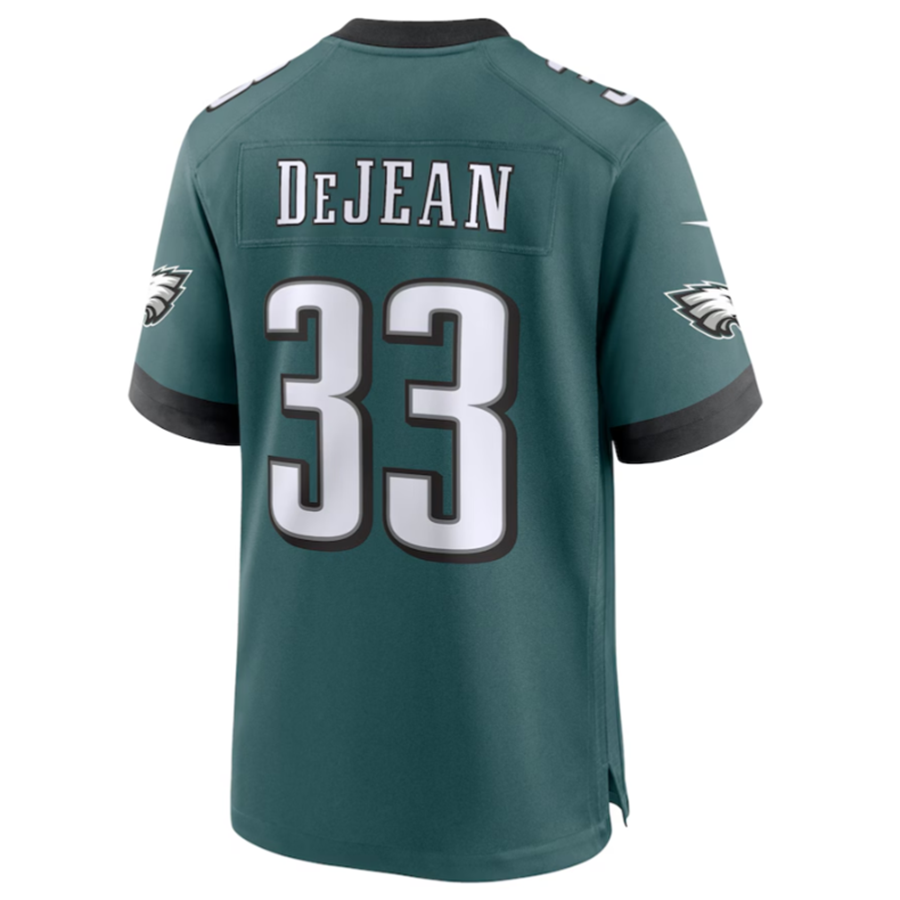 Johmsee P.Eagles #33 Cooper DeJean Green 2024 Draft Alternate Player Game Jersey Stitched American Stitched Jersey