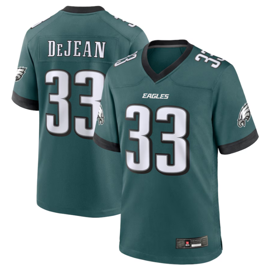 Johmsee P.Eagles #33 Cooper DeJean Green 2024 Draft Alternate Player Game Stitched American Stitched Jerseys