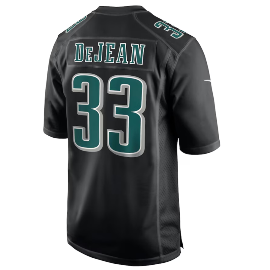 Johmsee P.Eagles #33 Cooper DeJean Player Carbon Black Super Bowl LIX Fashion Game Player Stitched Jersey