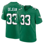 Johmsee P.Eagles #33 Cooper DeJean Player Green Kelly Alternate Home Game Stitched Jerseys