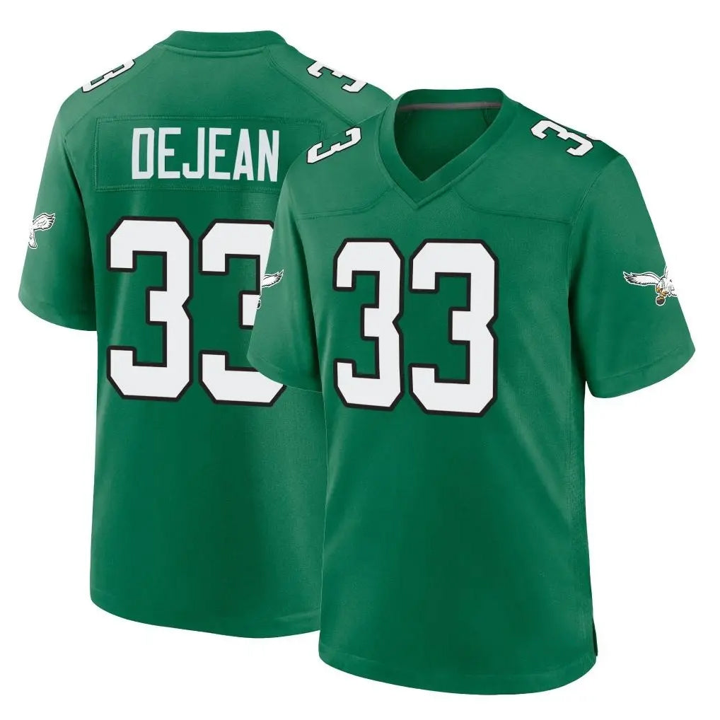 Johmsee P.Eagles #33 Cooper DeJean Player Green Kelly Alternate Home Game Stitched Jerseys