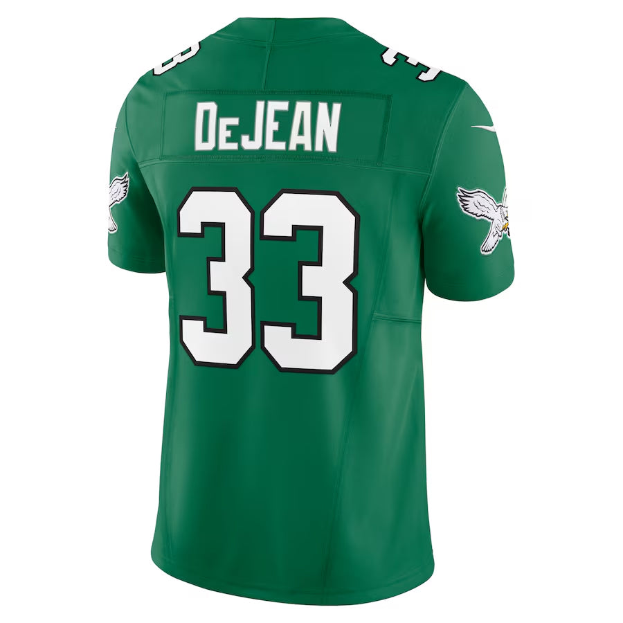 Johmsee P.Eagles #33 Cooper DeJean Player Kelly Green Vapor F.U.S.E. Limited Stitched Jerseys