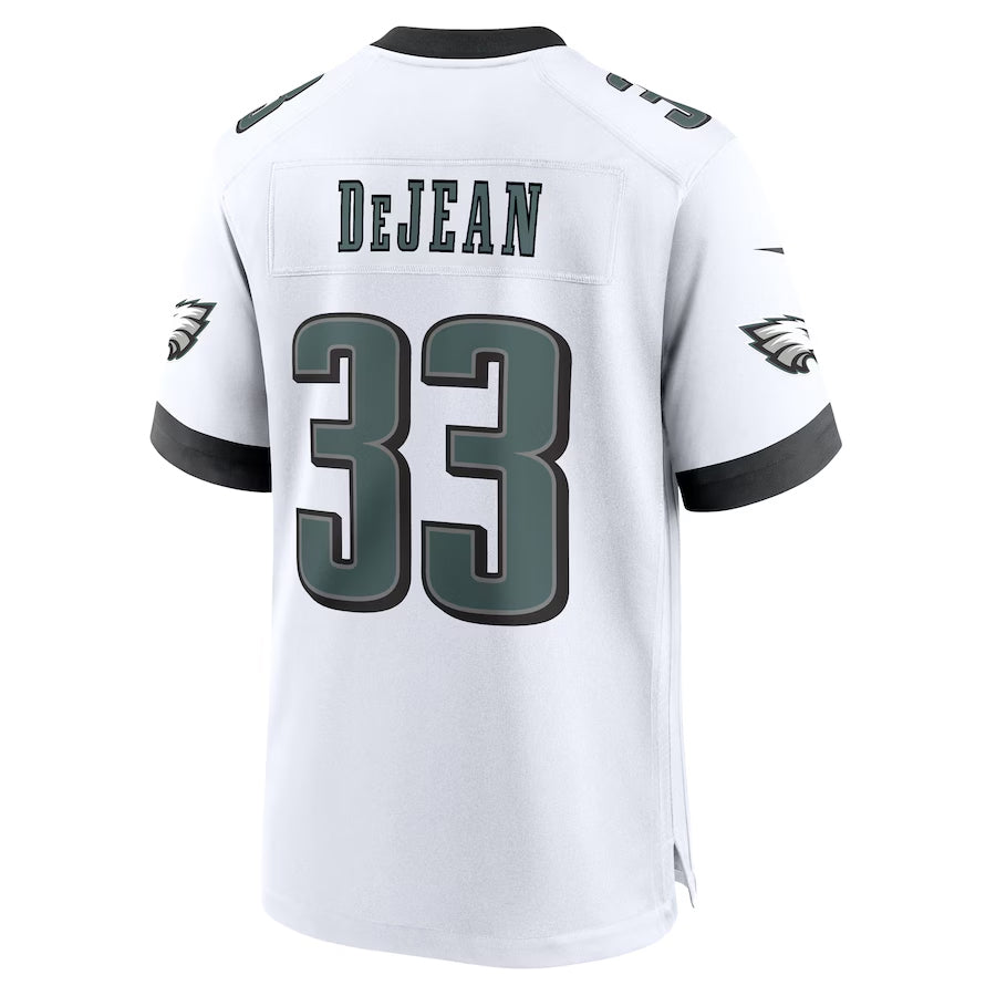 Johmsee P.Eagles #33 Cooper DeJean Player White Home Game Stitched Jerseys