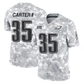 Johmsee P.Eagles #35 Michael Carter II Player Arctic Camo Salute to Service Limited Game Stitched Jerseys