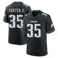 Johmsee P.Eagles #35 Michael Carter II Player Black Game Home Stitched Jerseys
