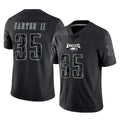 Johmsee P.Eagles #35 Michael Carter II Player Black Reflective Limited Home Game Stitched Jerseys