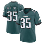 Johmsee P.Eagles #35 Michael Carter II Player Green Home Game Stitched Jerseys