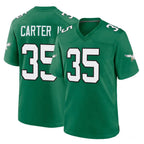 Johmsee P.Eagles #35 Michael Carter II Player Green Kelly Alternate Home Game Stitched Jerseys